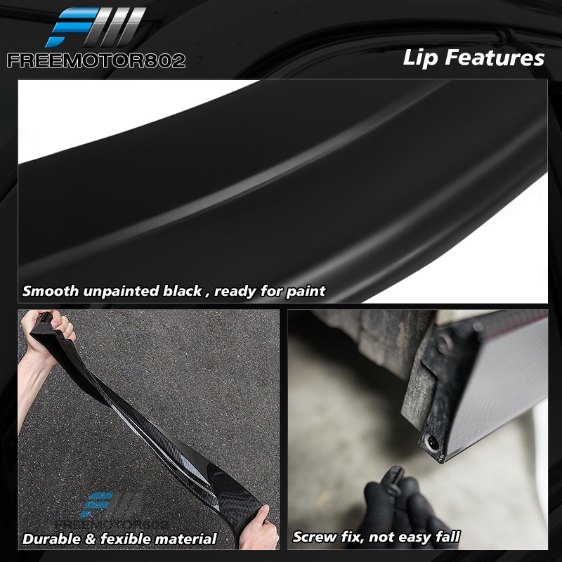 Fit 06-07 Subaru Impreza WRX STI CS2 Style Front Bumper Lip Spoiler Splitter PP