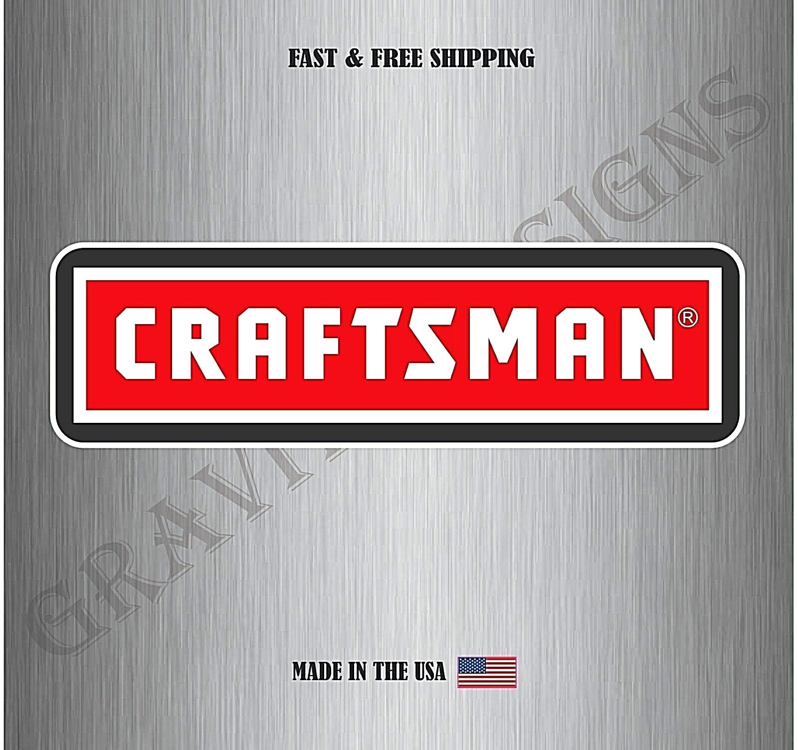 Craftsman Tools Car Bumper Window Tool Box Vinyl Sticker Decal Water Resistant