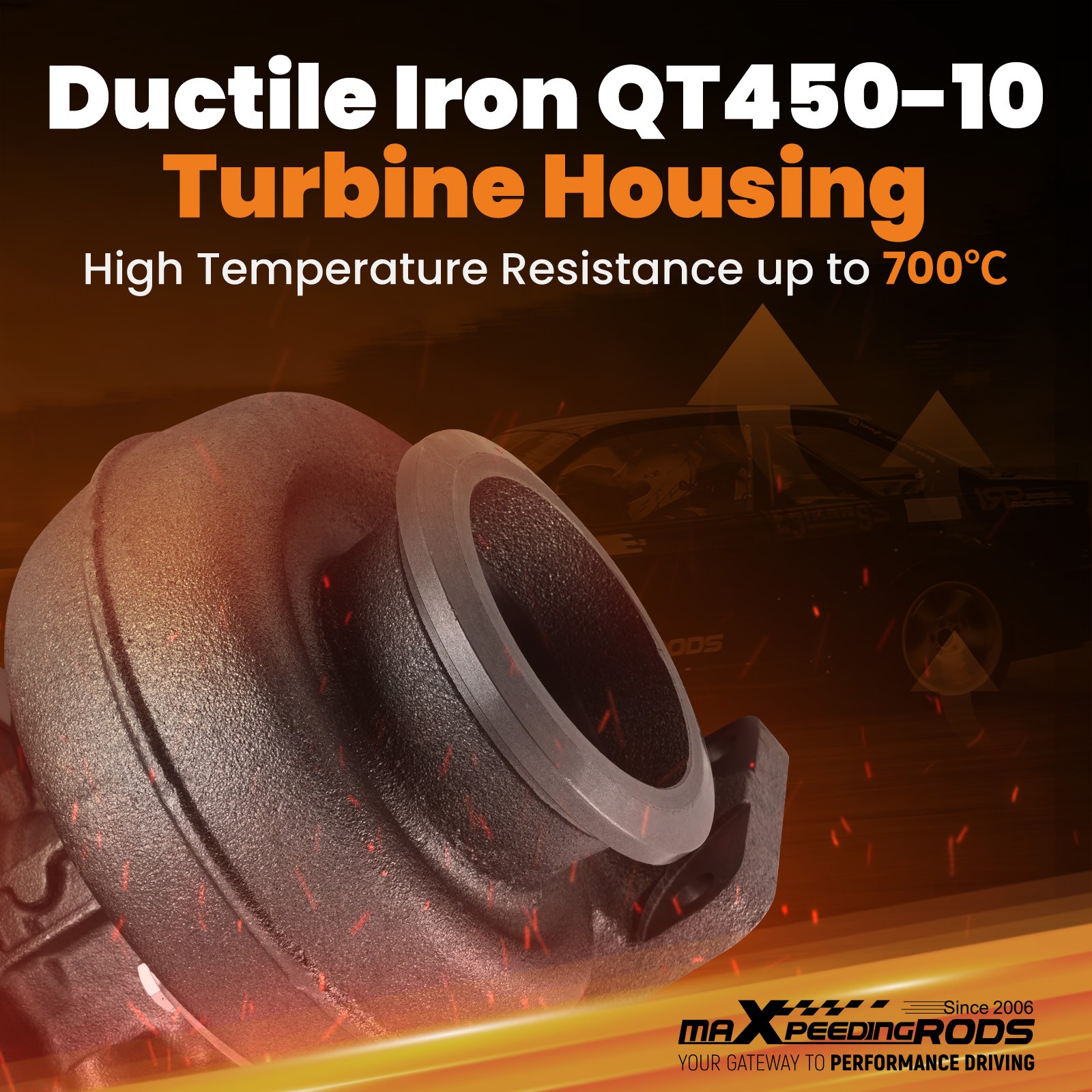 Turbo Turbocharger S300SXE-66mm S300 S363 0.91 A/R T4 177275 Floating bearing