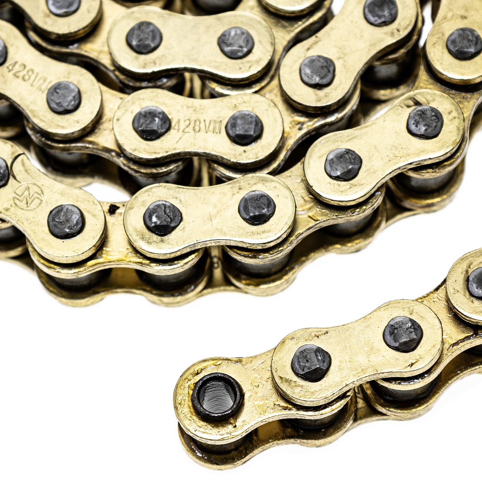 NICHE Gold 428 X-Ring Chain 112 Links With Connecting Master Link Motorcycle