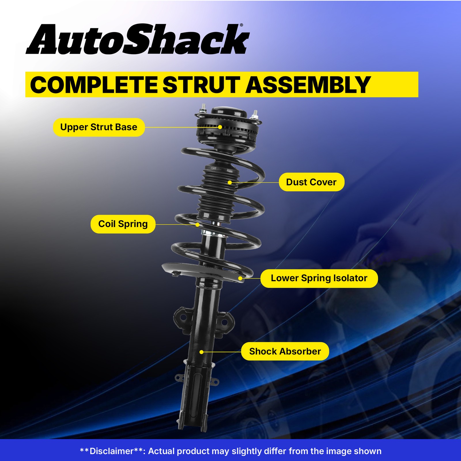 Front Complete Strut Coil Spring for 2012-2017 Buick Verano