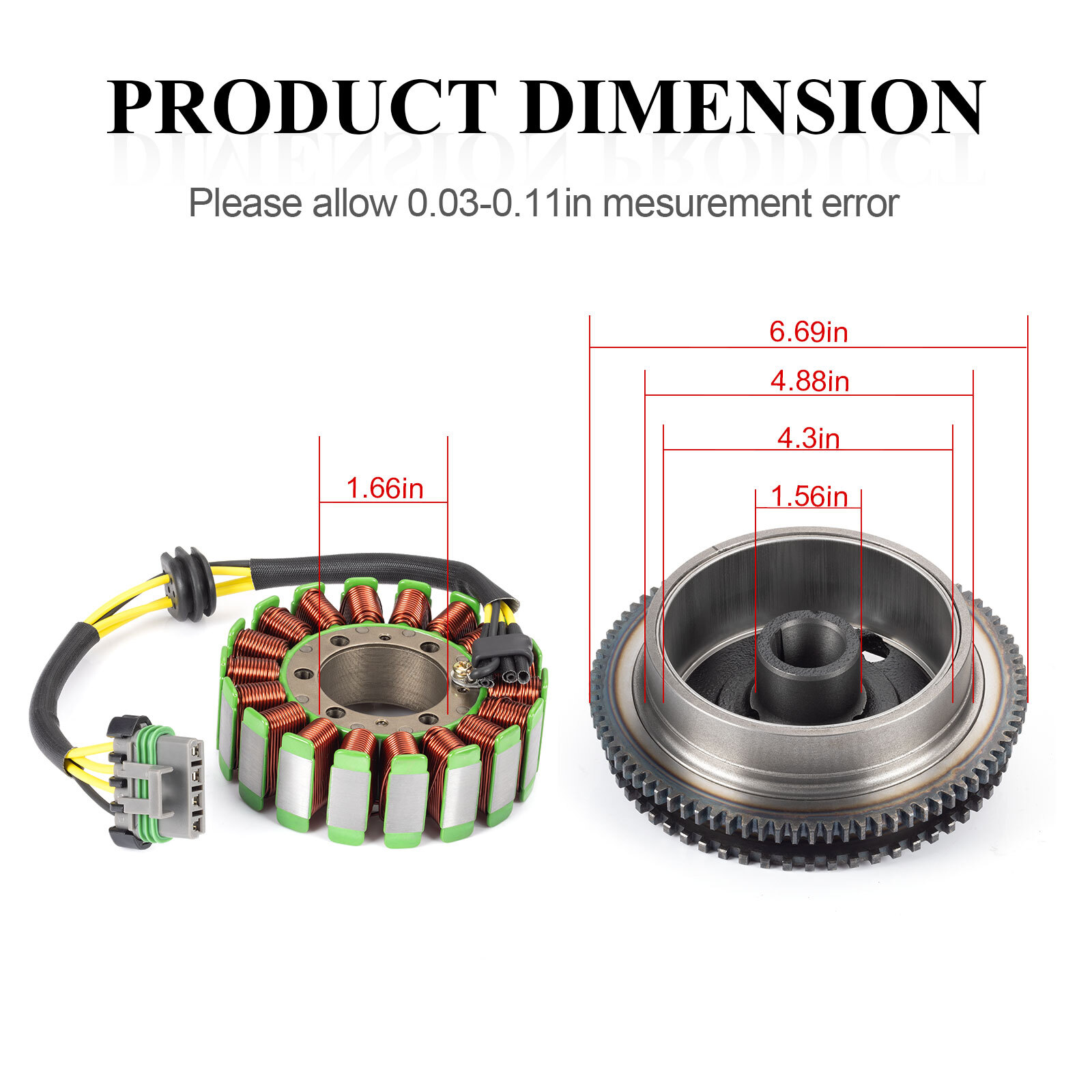 Stator & Flywheel Rotor Gasket for Polaris RZR 4 S 800 Ranger 700 800 Sportsman