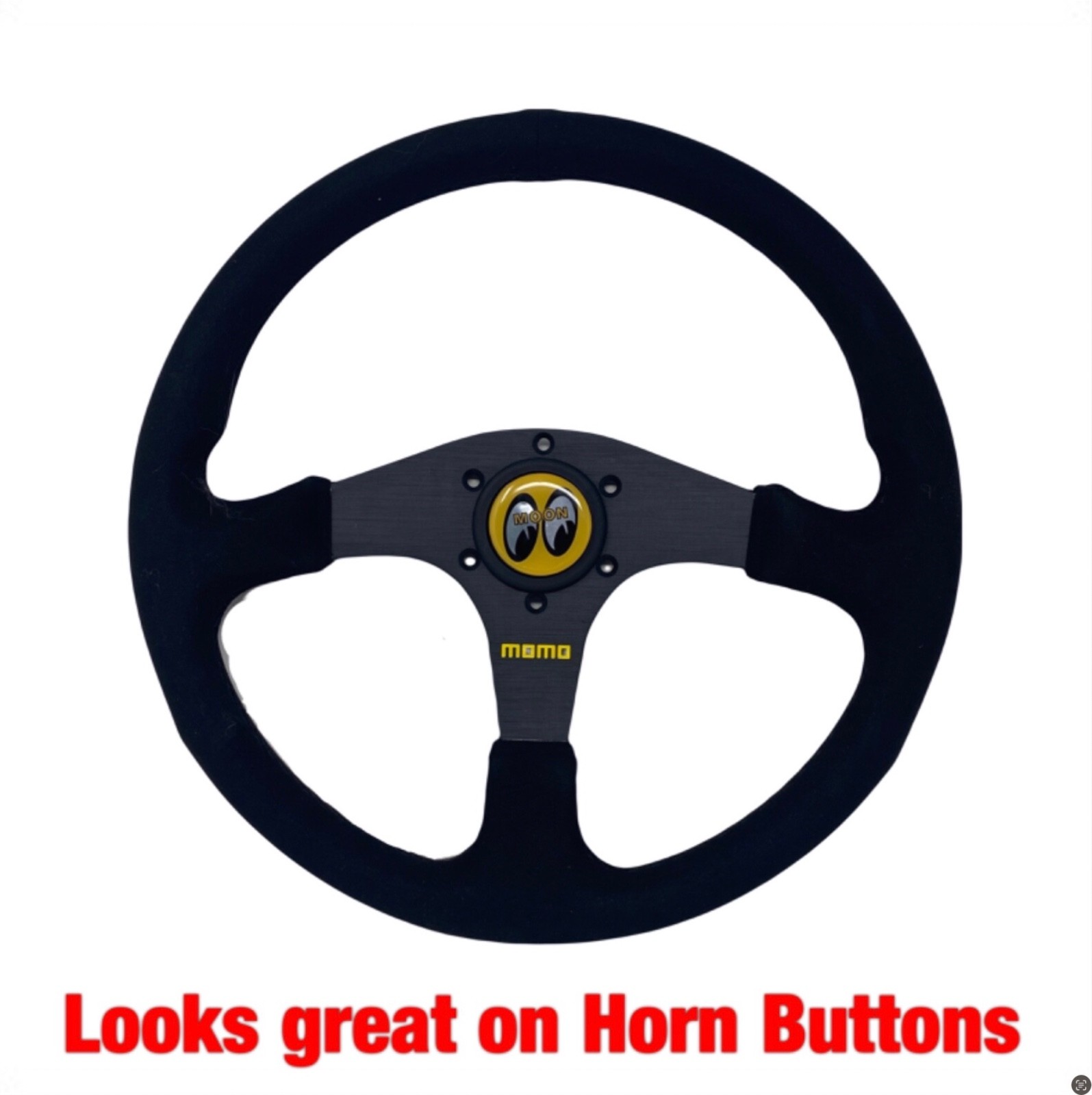 HURST shifter logo Wheel emblems Red Chrome & Black for flat surface caps