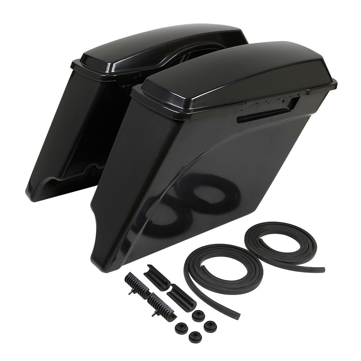 5″ Stretched Hard Saddlebags Fit For Harley Electra Street Road Glide 1993-2013