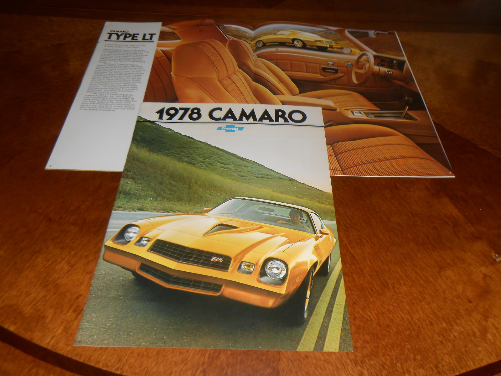 1978 CHEVROLET CAMARO ORIGINAL 12 Page BROCHURE / ’78 CHEVY LT, Z28 & RS CATALOG