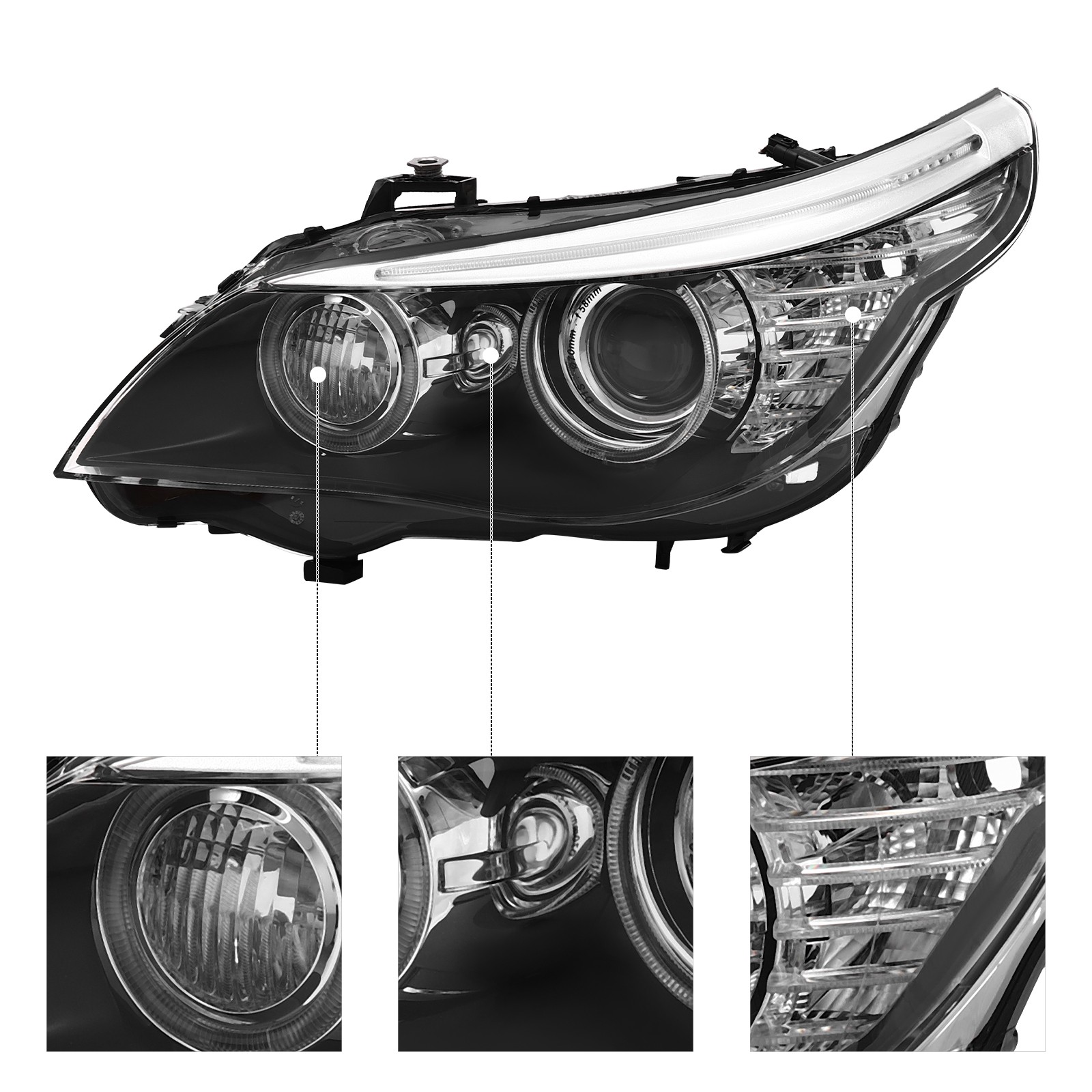 Fits 08-10 BMW E60 E61 528i 535i Left Xenon/HID Projector Headlight w/AFS