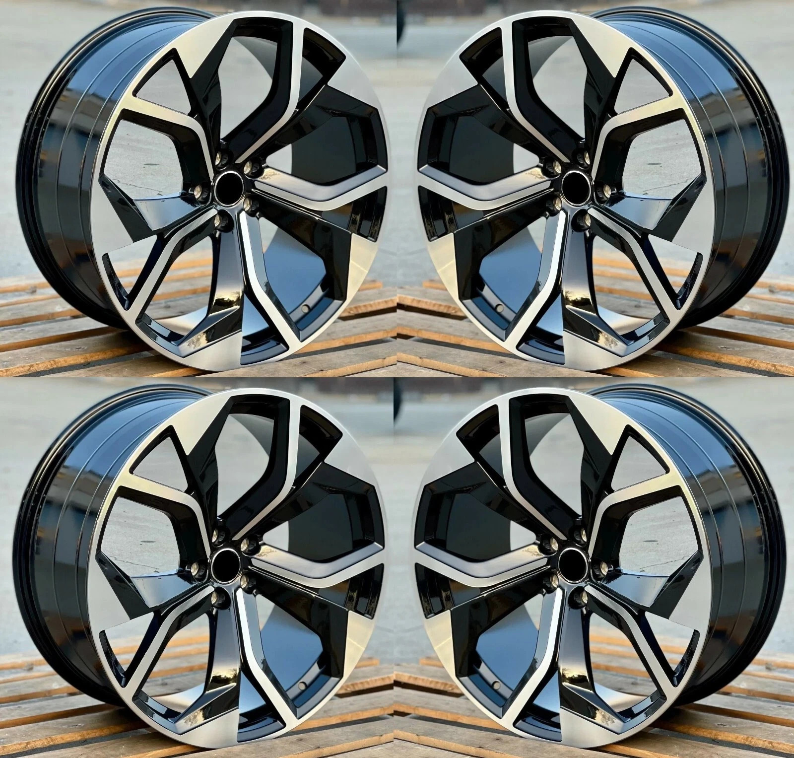 20″ Wheels For Audi A4 A5 A6 A7 S4 S5 Q5 Q7 Q8 VW Atlas 20×9 +30 5×112 Rims