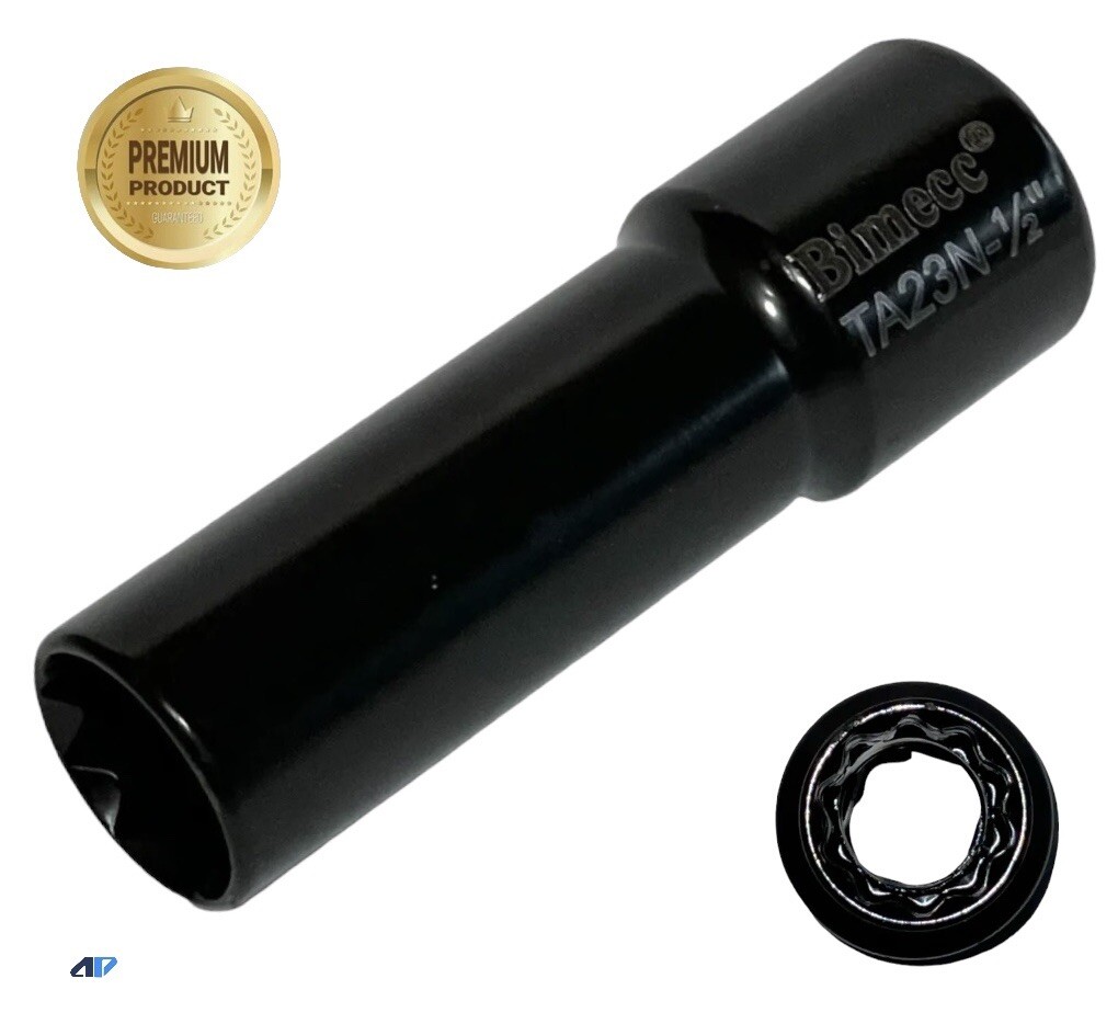 10 Spline Socket Key Tool 1/2” Drive Impact Socket Bimecc TA23N-1/2” Large Size