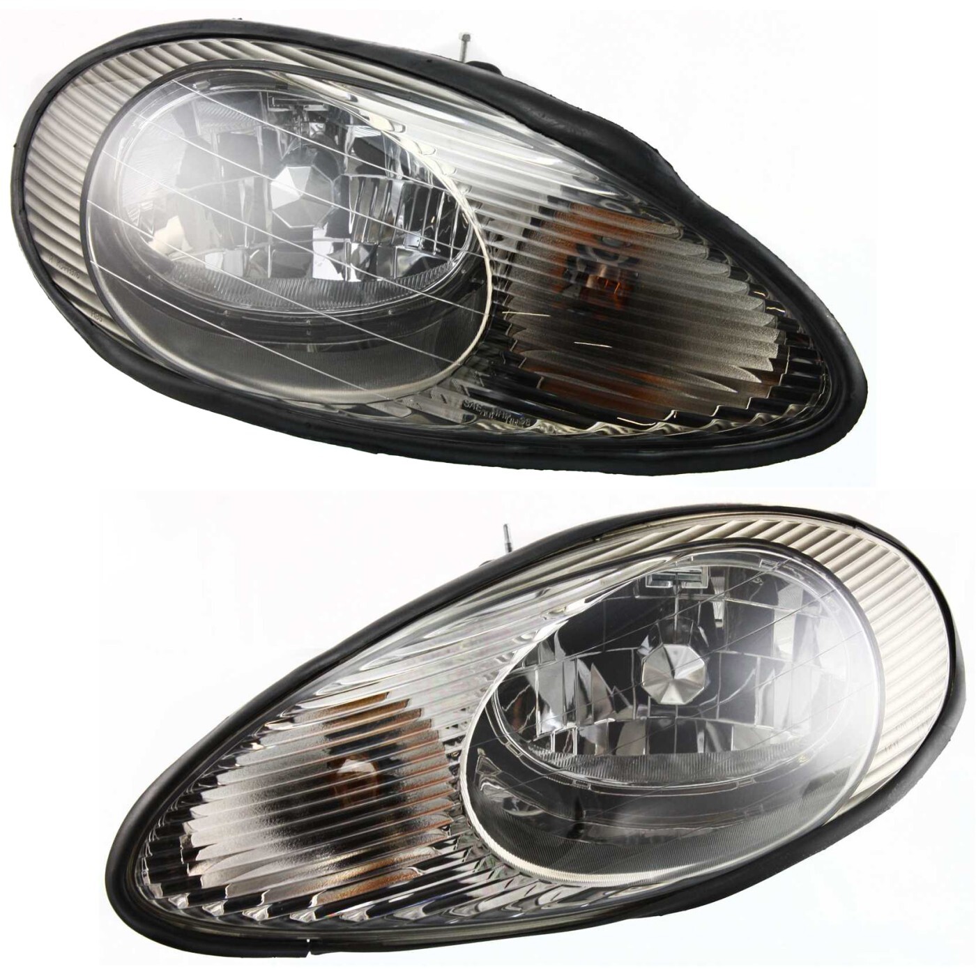 Headlight Set For 96 97 98 99 Mercury Sable Left and Right With Bulb 2Pc