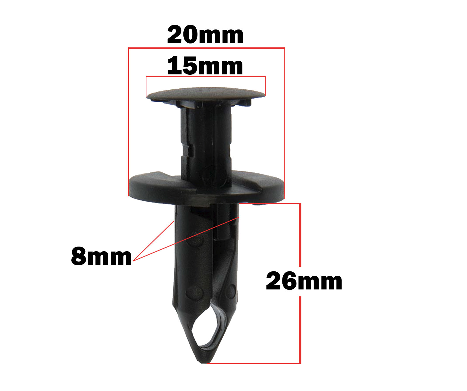 Bumper Fender Liner Splash Shield Fastener Rivet Push Retainer Clip For Jeep