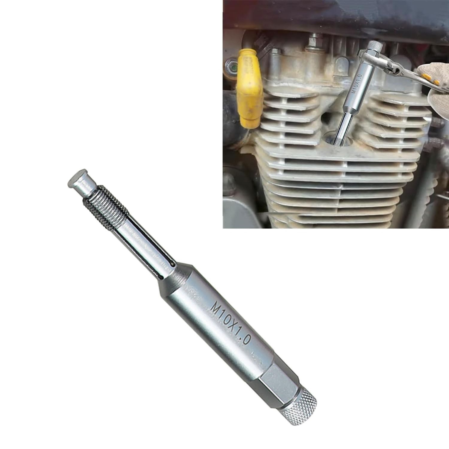 10mm Back Tap Spark Plug Thread Repair Tool M10x1.0 – Prevent Metal Shavings