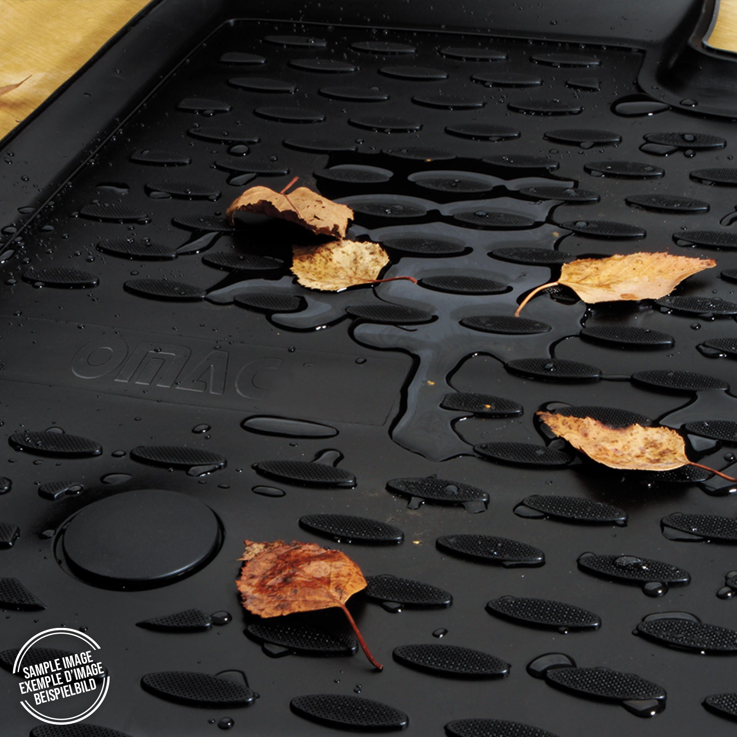 OMAC Floor Mats Liner for Chevrolet Tahoe 2007-2014 Black TPE All-Weather 6 Pcs