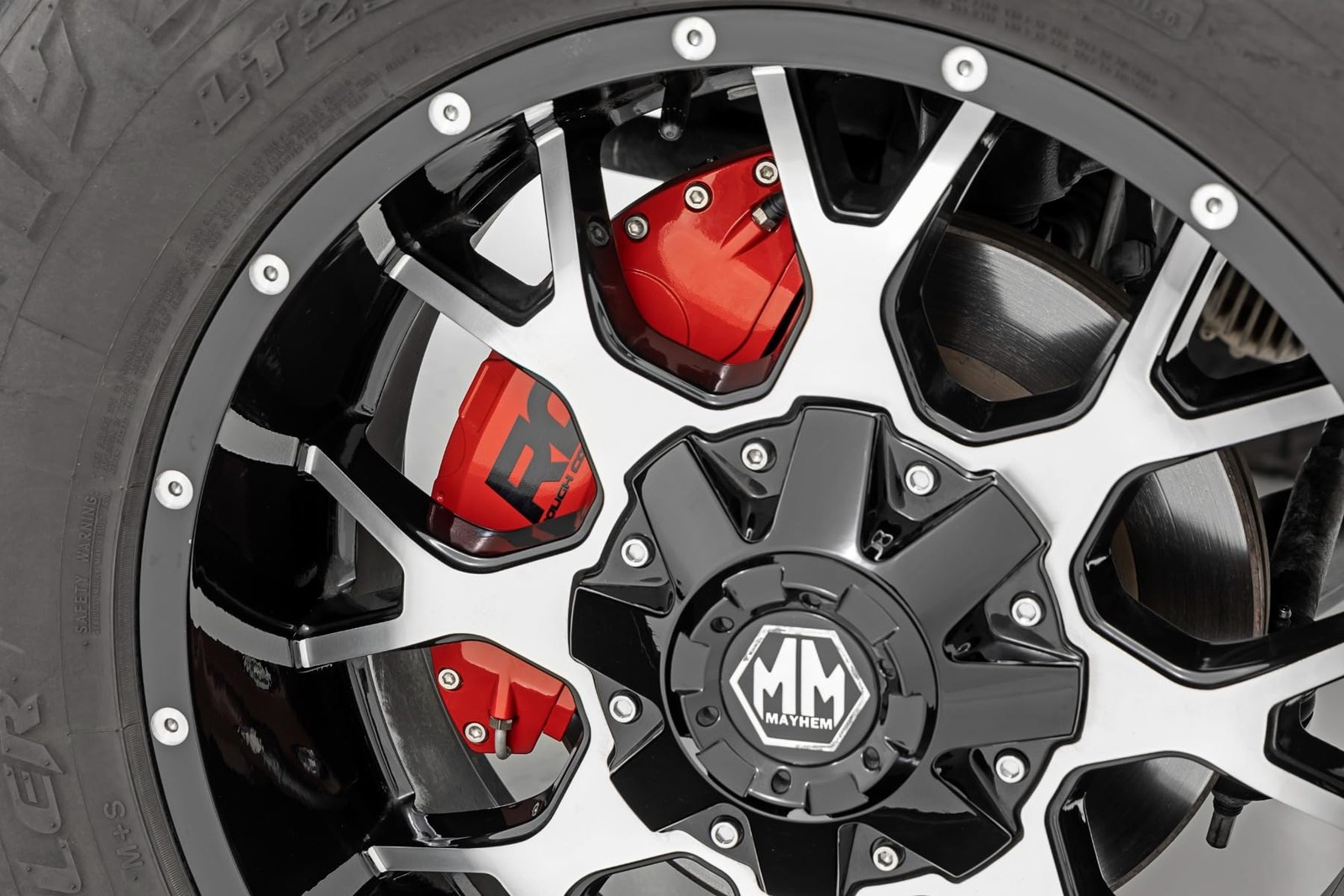 Rough Country Brake Caliper Covers , 6061-T6 Aluminum, Caliper Cover (Set of 4)