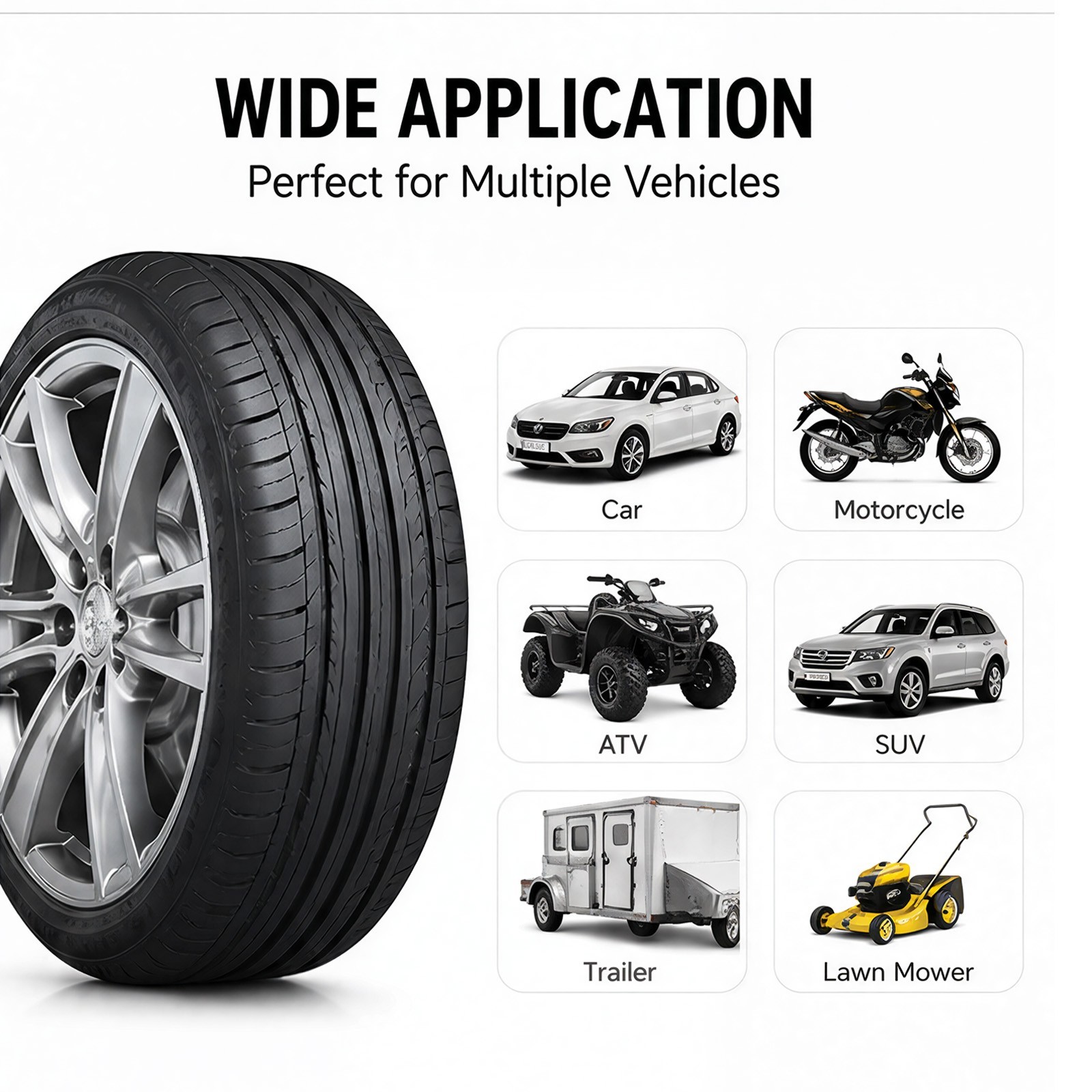 27Pcs Tubeless Tire Repair Kit Tools for Car Motorcycle Truck Roadside Emergency