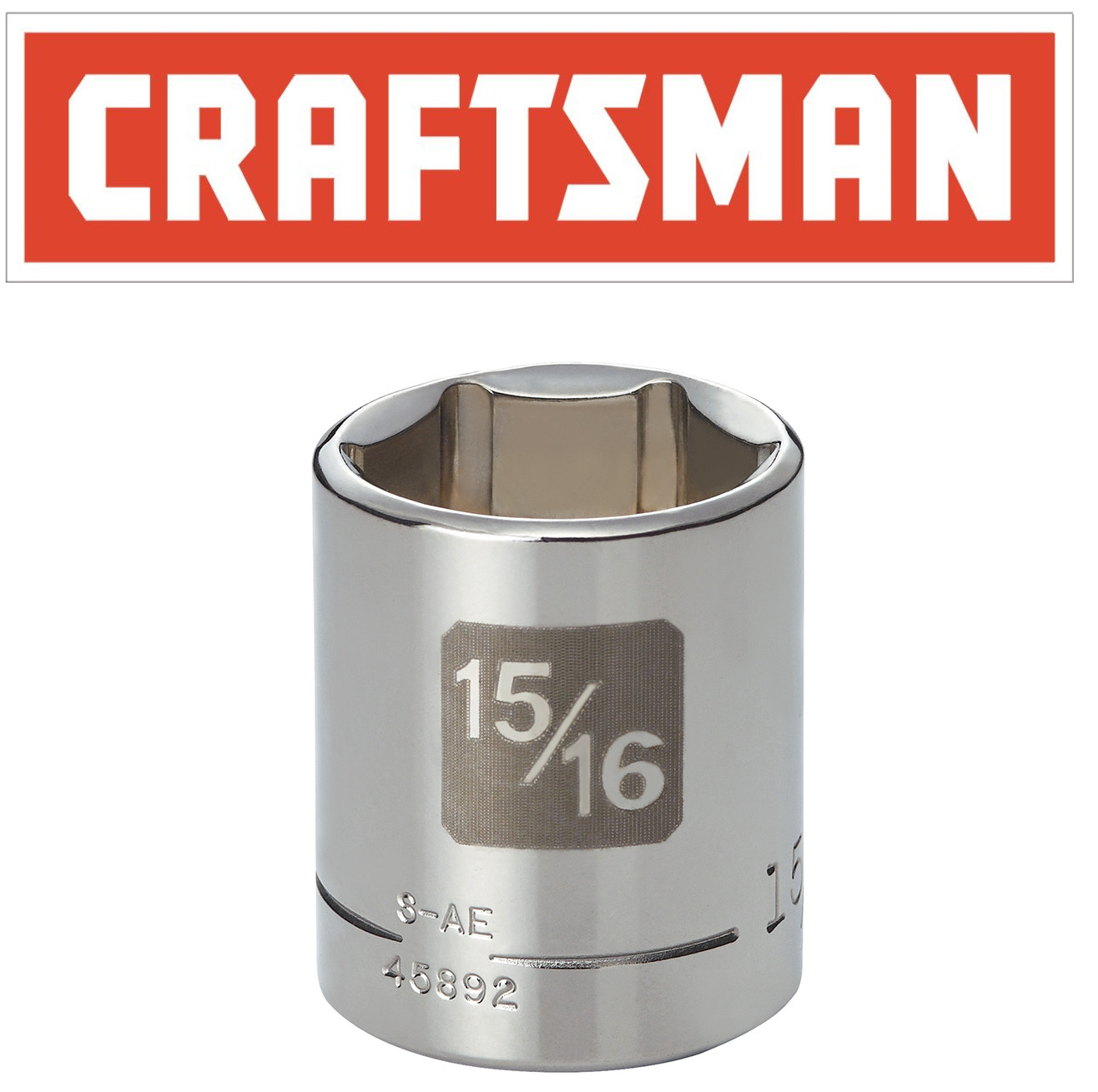 Craftsman Easy Read Socket 1/2 or 3/8″ Drive Shallow or Deep Metric mm/SAE Inch
