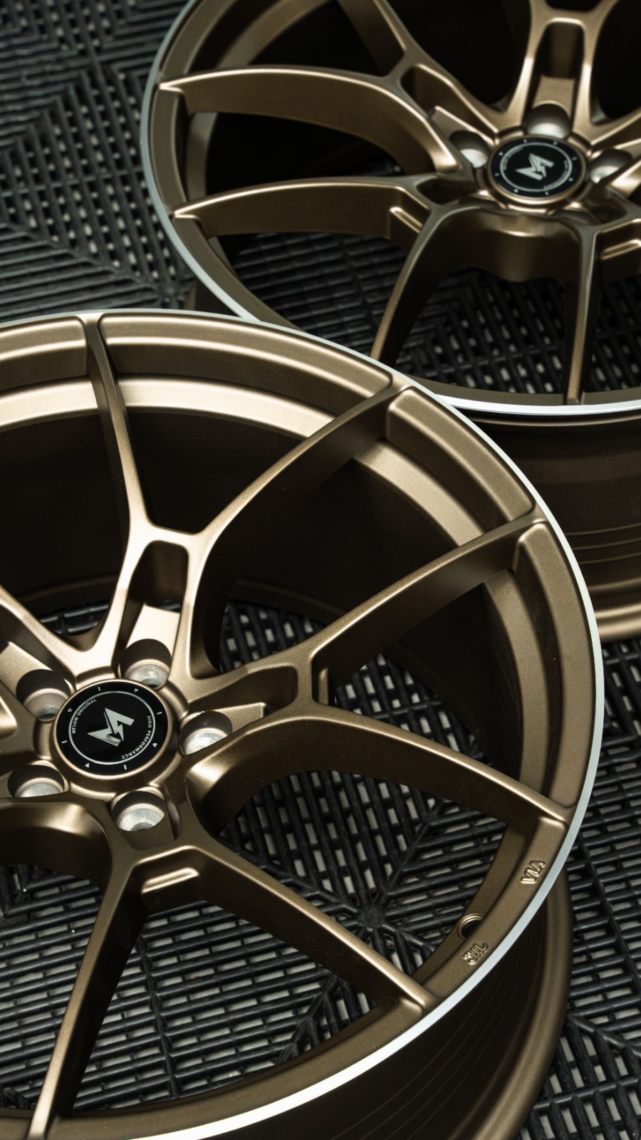 19×8.5 19X9.5 5×100 SUPER LIGHT MFlow Wheels MFR4 Flow Formed Rim Matt Bronze
