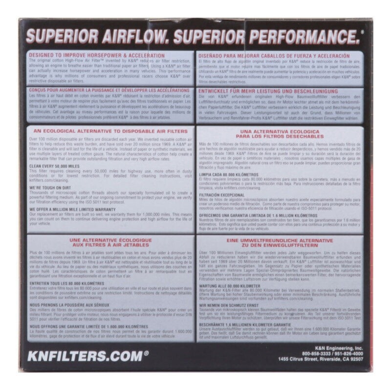 K&N YA-2088 Replacement Air Filter for 2008-2013 Yamaha YFM250 Raptor 249