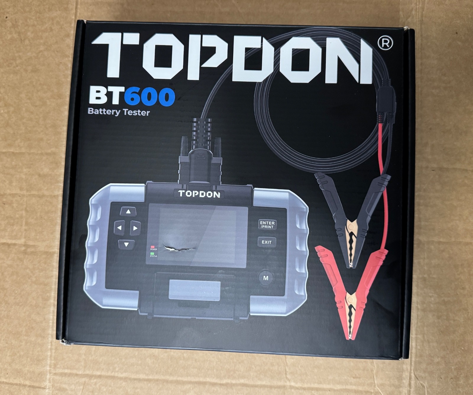 TOPDON BT600 Car Battery Tester w/Printer, for all 12V & 24V Lead-Acid Batteries