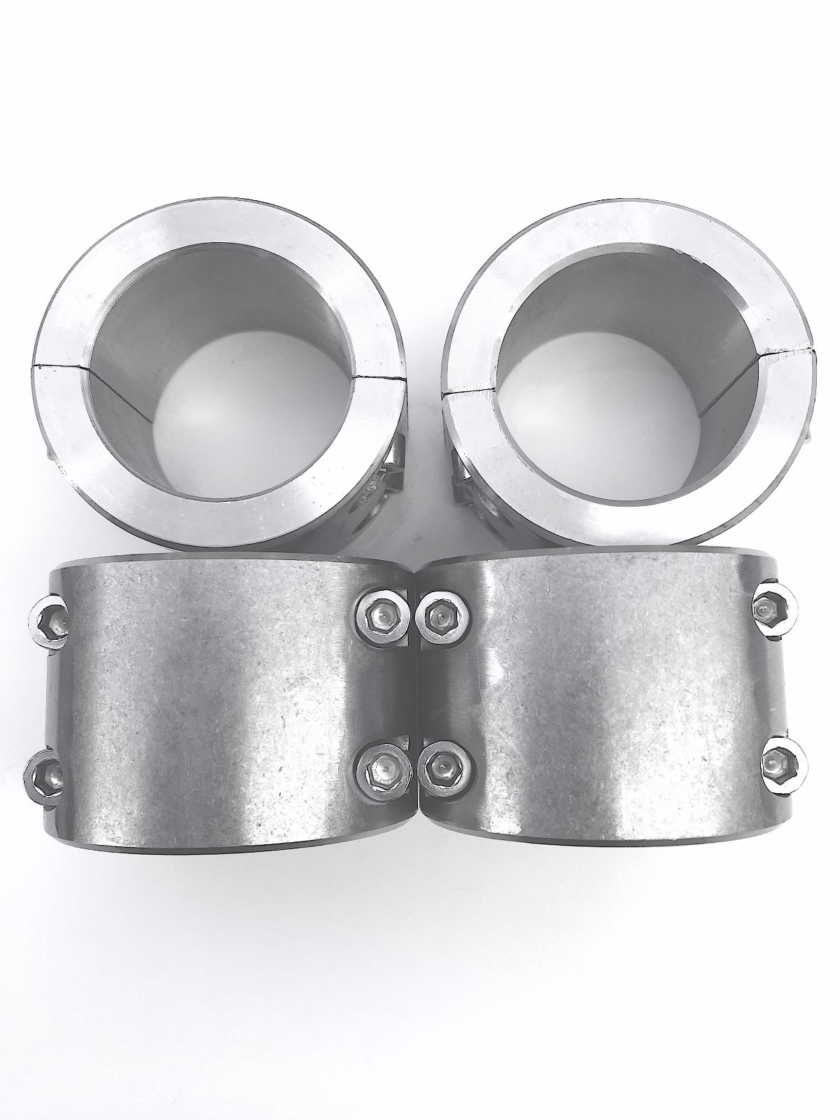 4 Steel tube clamps bolt on 1.75″ 1 3/4″ roll cage mounts lightbar tire mount