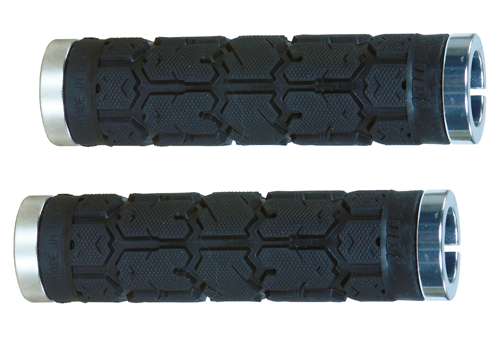 ODI Rogue 130mm PWC Lock-On Black/Silver Grips (L31RGB-S)