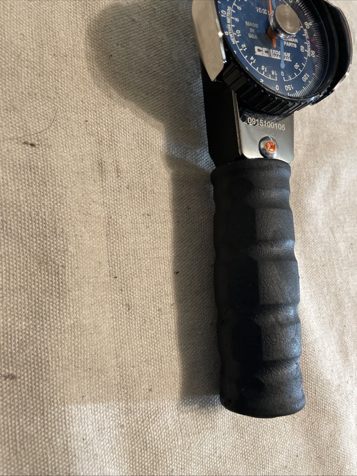CDI 3/8 Drive Dial Type Torque Wrench Model 1502LDIN 0-150 In/pounds USA