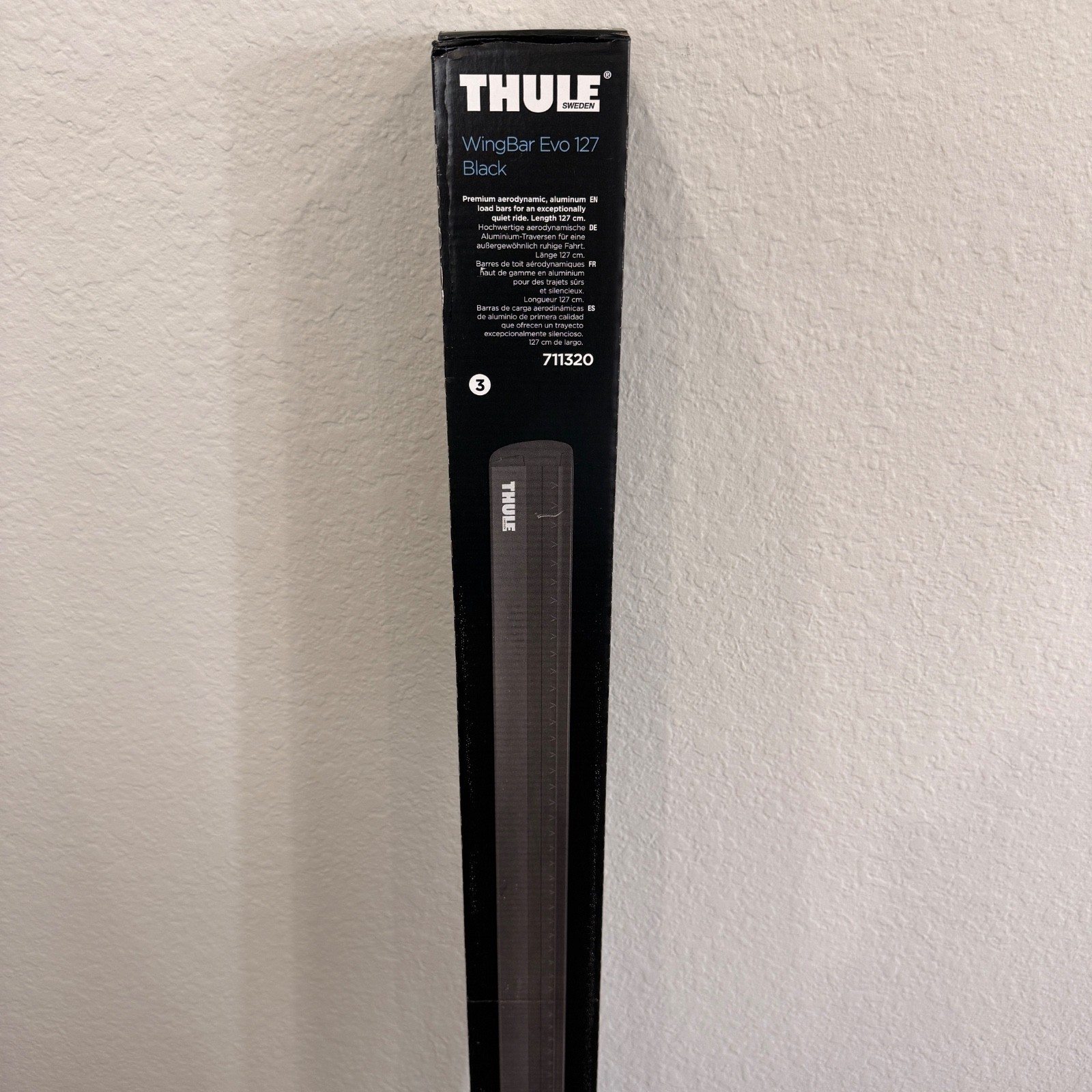 Thule WingBar Evo 127 (50in.) BLACK 711320 (2 Pack) _ BRAND NEW!