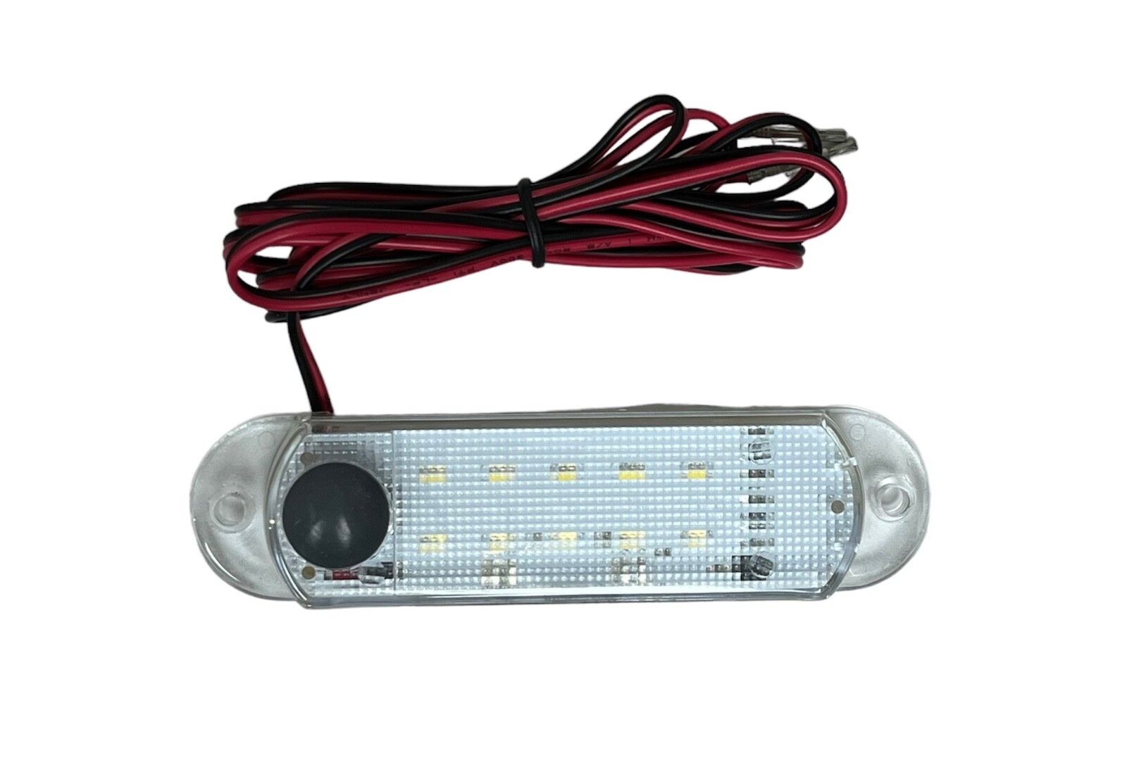12V LED Dome light #AT-LED-12V with trim bezel for RVs, truck caps, toolboxes!