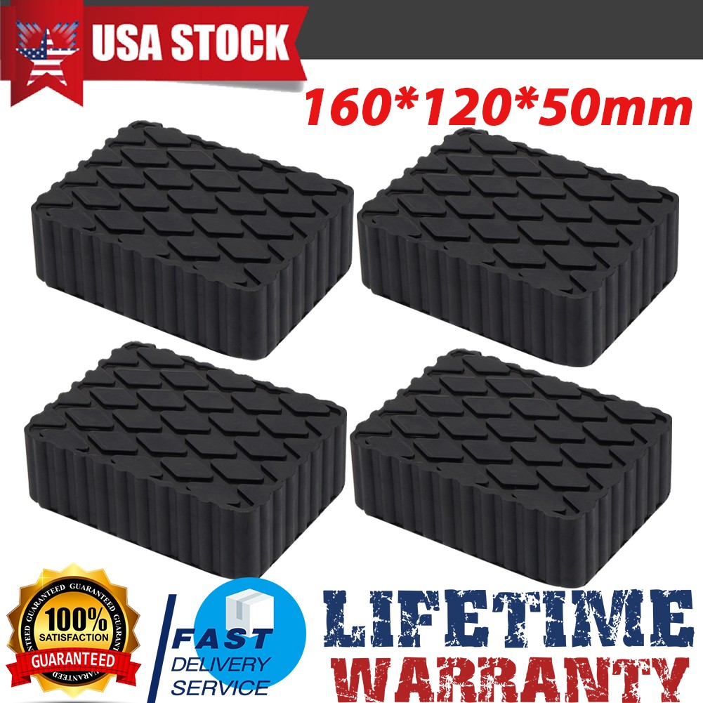 4X Solid Rubber Auto Lift Block Spacer Pad Heavy-Duty for Automobile Lifts,Jacks