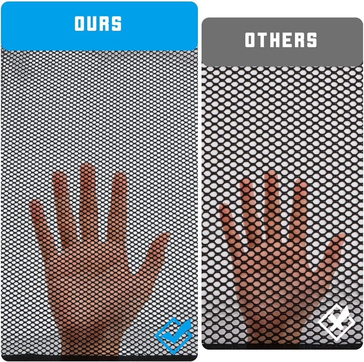 MARCHFA UTV Rear Window Net Window Mesh for Polaris RZR 570 800 1000 2015-2022