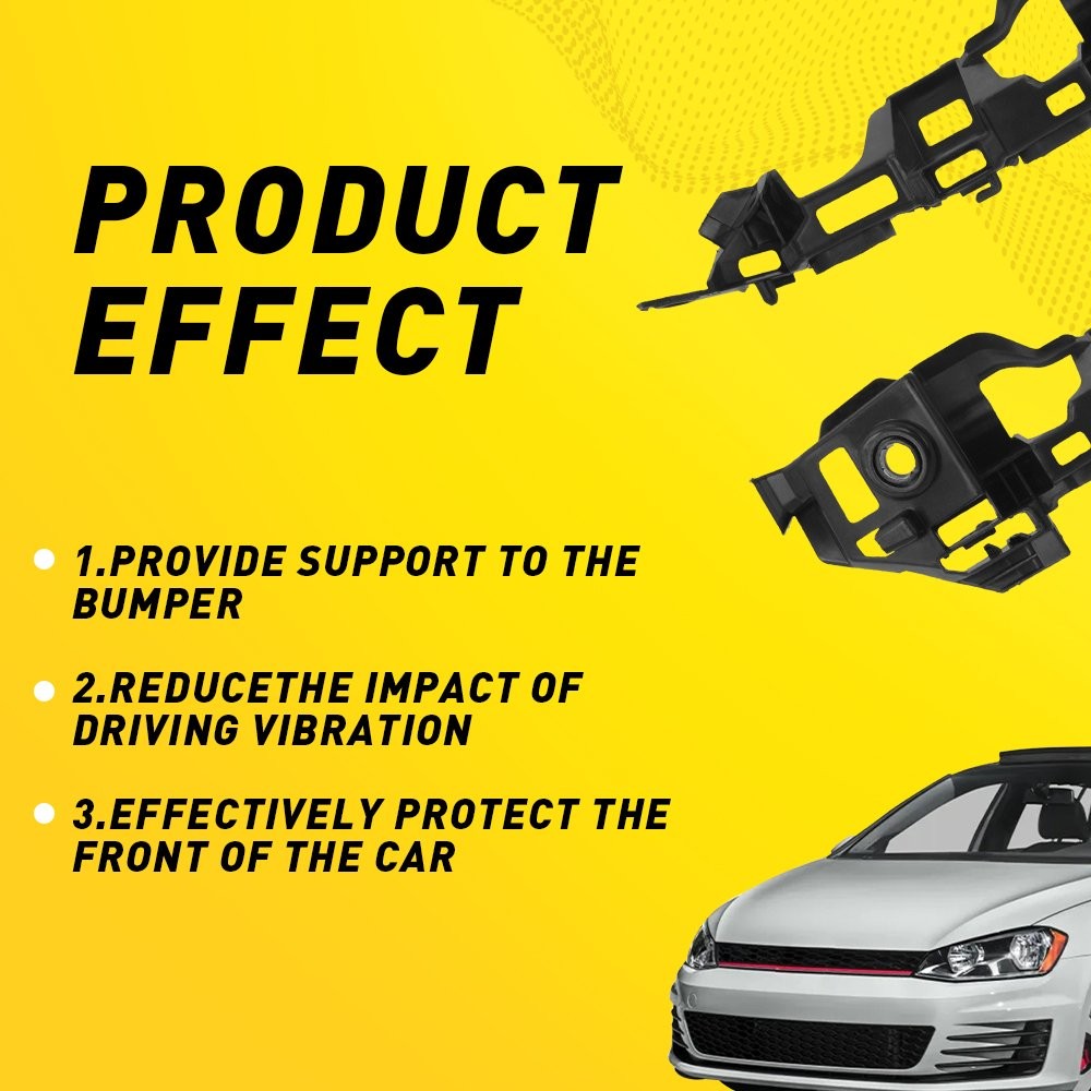 2PCS Front Bumper Retainer For 2015-2018 Volkswagen Golf Driver and Passenger
