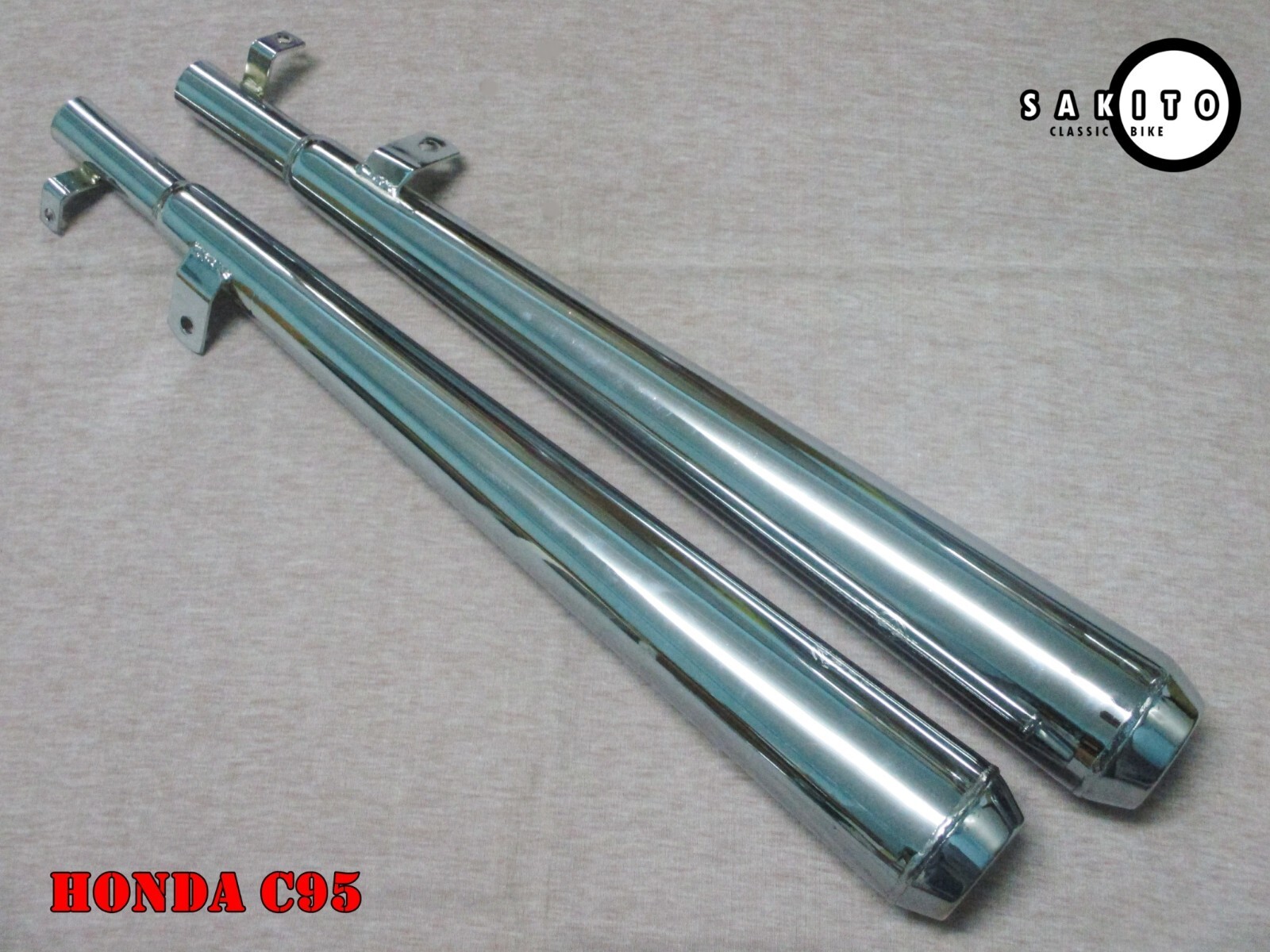 Fit HONDA C95 CA95 C92 CA92 CA160 EXHAUST 1 SET PT STYLE [sa1360]