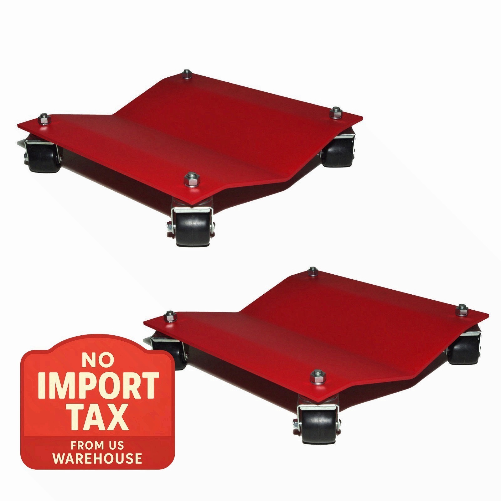 Set of 2 Auto Dolly Standard 16″x16″ Vehicle Wheel Tire Car Body Shop Mechanic