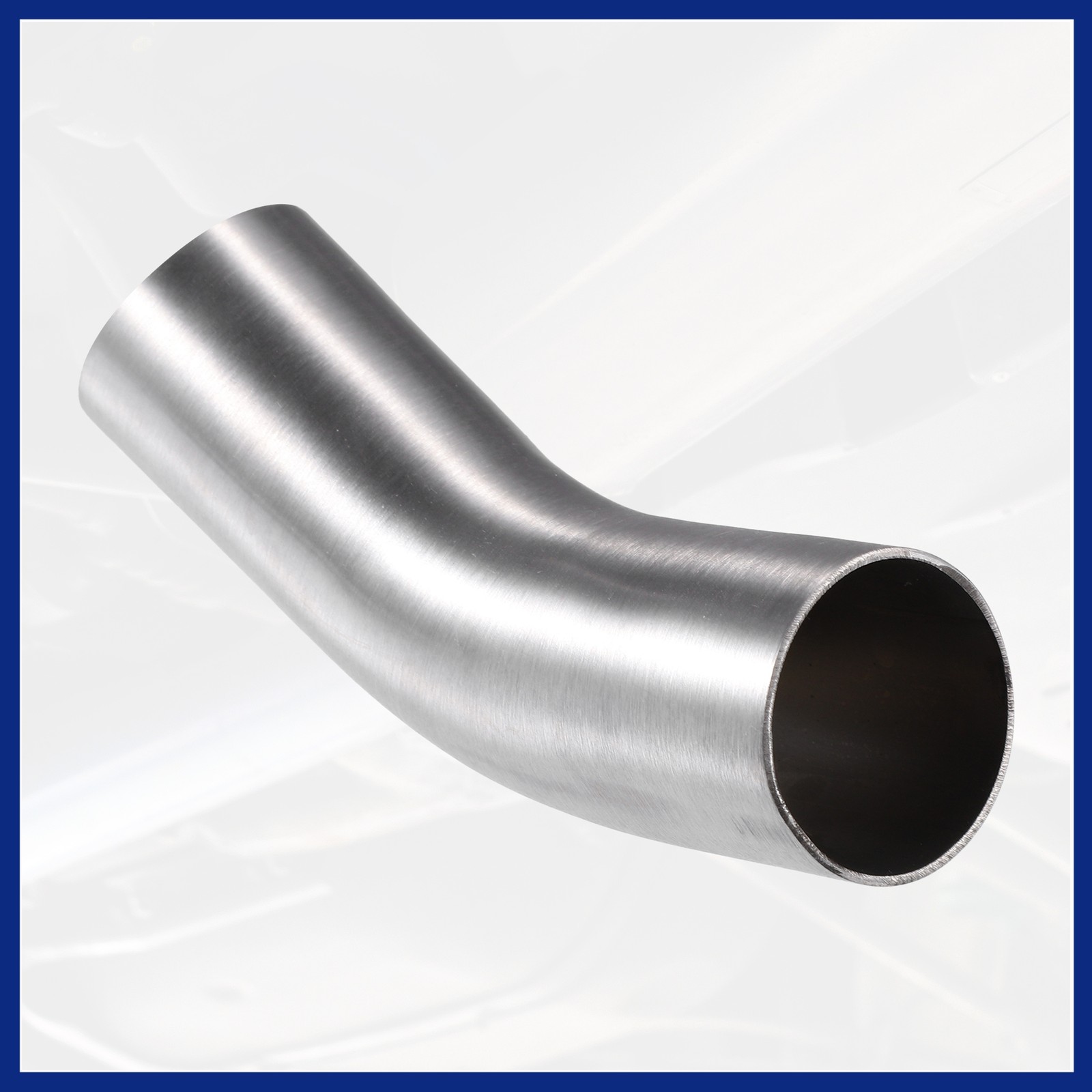 1 Pcs OD 1.75″ 45 Degree SS304 Exhaust Elbow Pipe Silver Tone