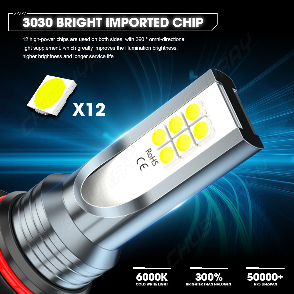 4x D1S 9145 HID Headlight + LED Fog Light Bulbs For Dodge Challenger 2008-2010