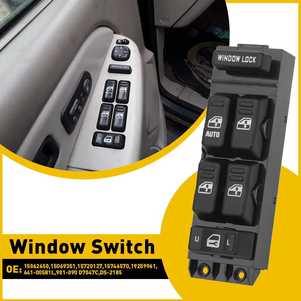 For 2000-2002 Chevy GMC Left Driver Master Side Power Window Door Switch Control