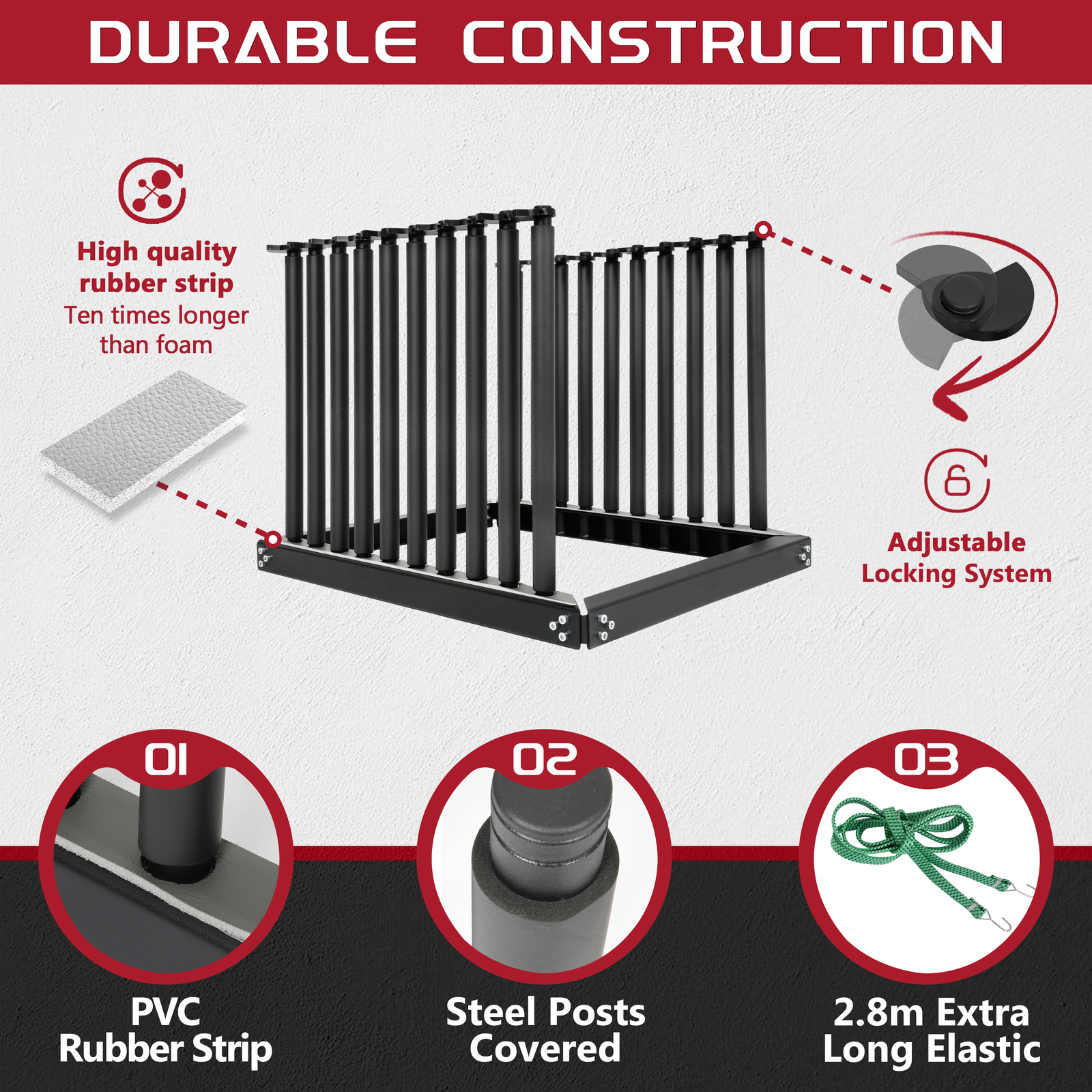 9 Lite Rack Windshield, Auto Glass Shop Transport Rack w/PVC Rubber Pad