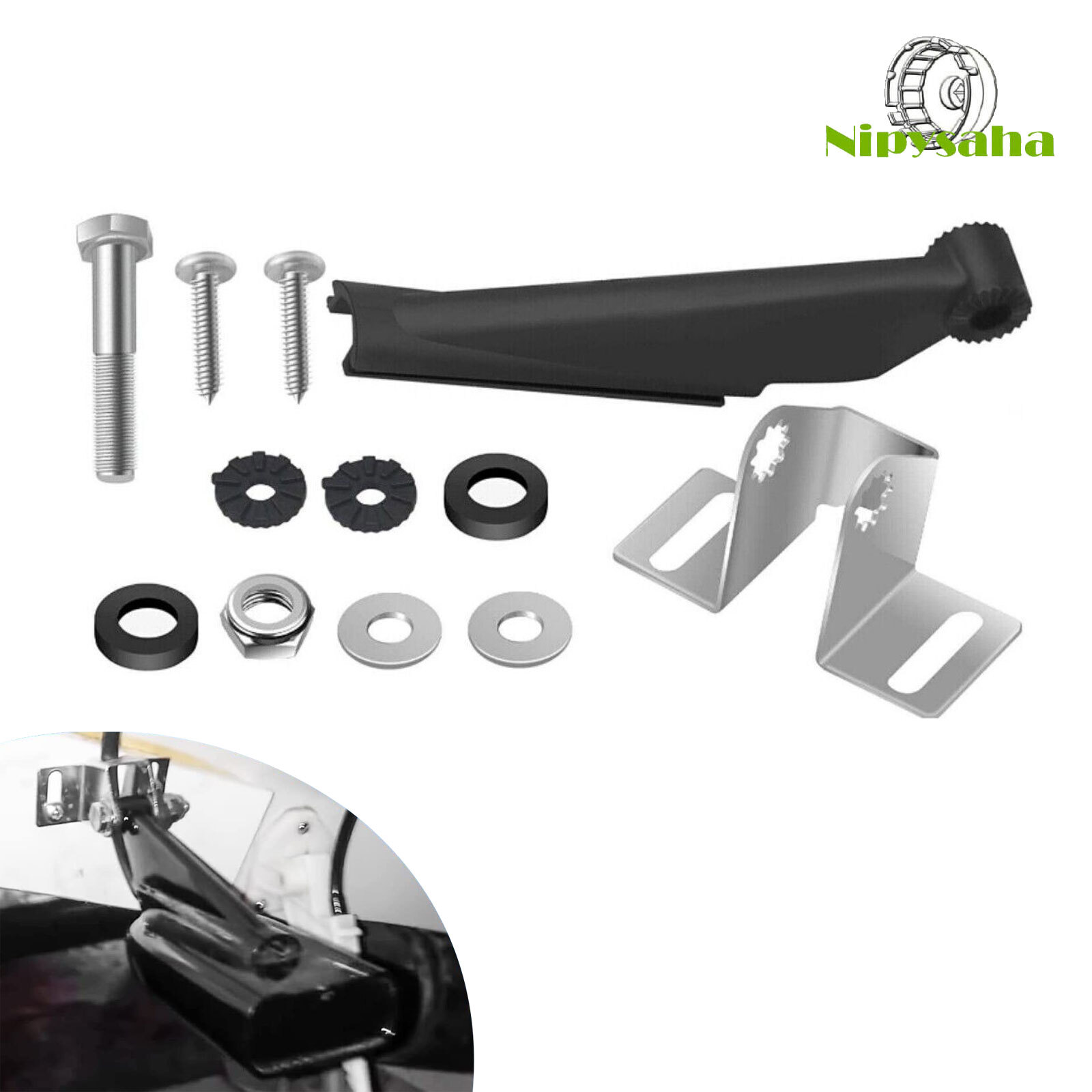 Transducer Mounting Bracket for Skimmer Transom Mount Transducer for DSI Skimmer