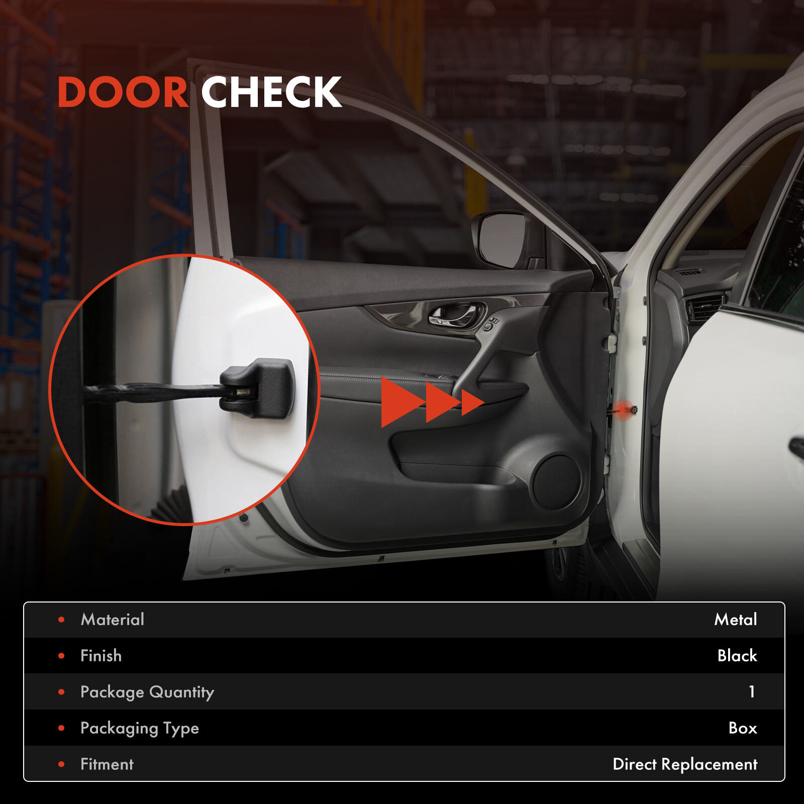 Door Check for Hyundai Accent Kia Rio Rio5 2006-2011 Front Right Passenger Side