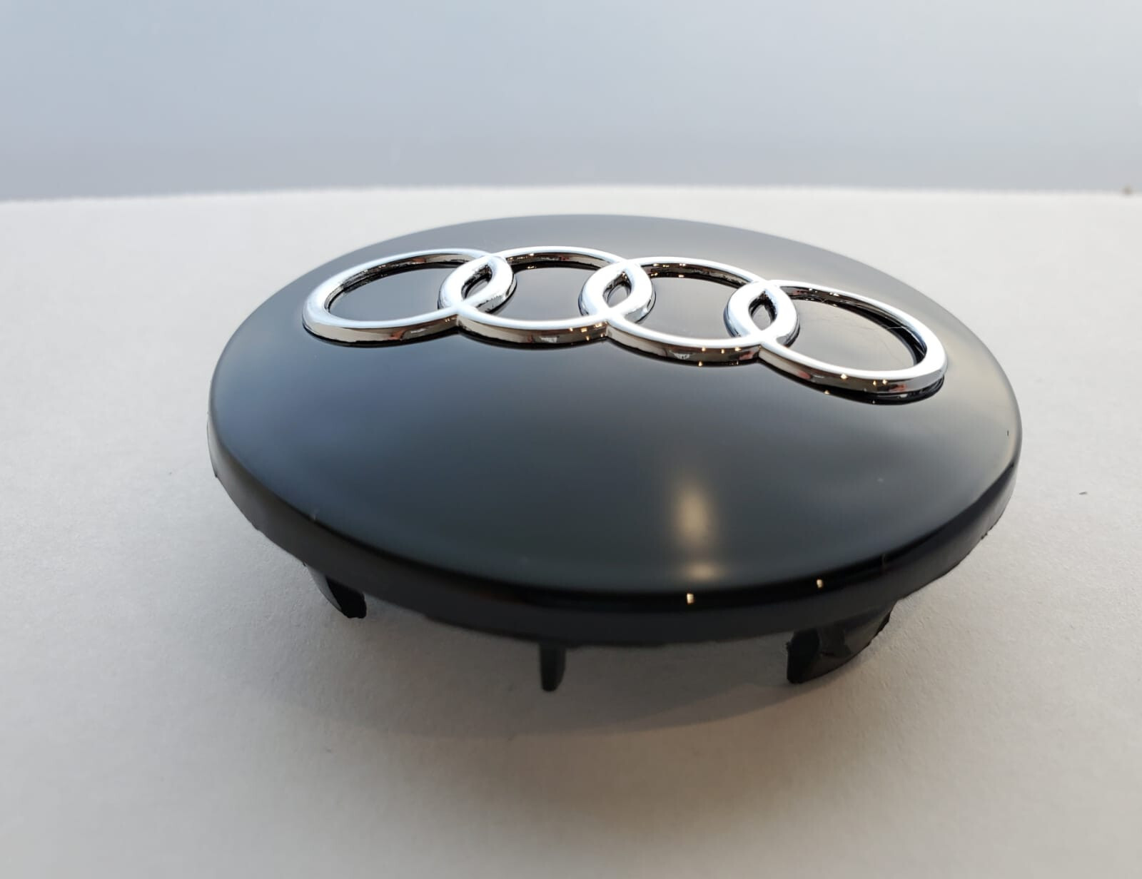 4x Audi 60mm Black Chrome Wheel Rim Center Hub Caps-A3,A4,A6,A8,TT,Q7