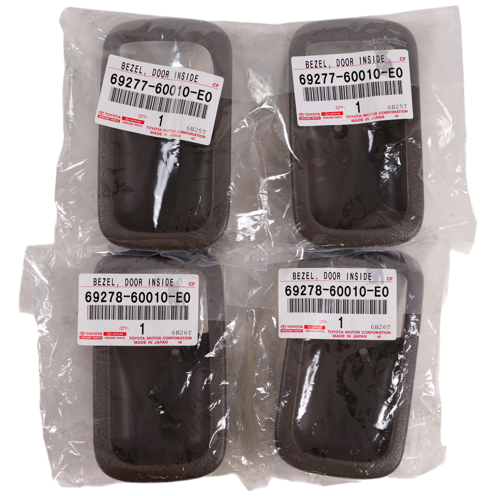 NEW GENUINE TOYOTA LC 80 LEXUS LX450 OAK INNER DOOR HANDLE BEZEL FRONT REAR SET