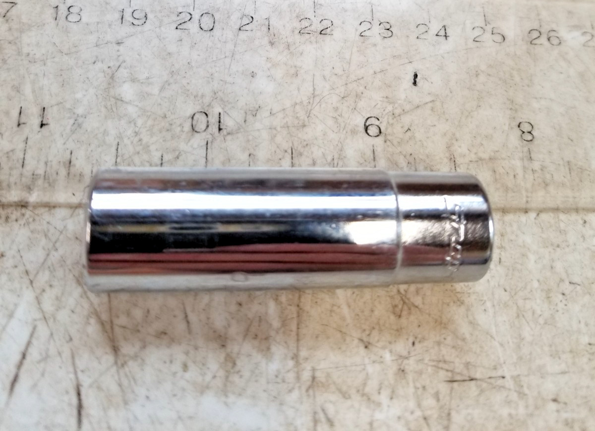 * SNAP-ON STM14 7/16″ SAE 1/4” Drive 6 Point Deep Chrome Socket