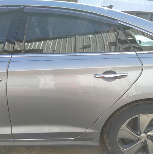 16-19 Hyundai Sonata Hybrid Rear Door Assembly Left Driver Side Gray V7S OEM