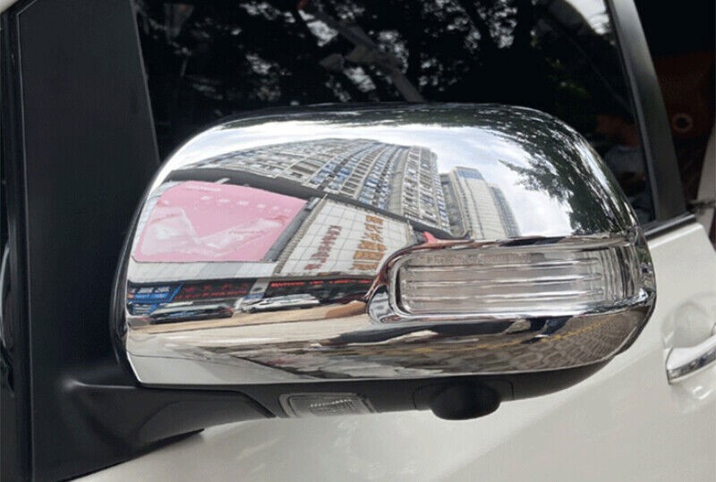 chrome abs Side Mirrors Rearview Trim Cover 2PCS For Toyota Sienna 2015-2020