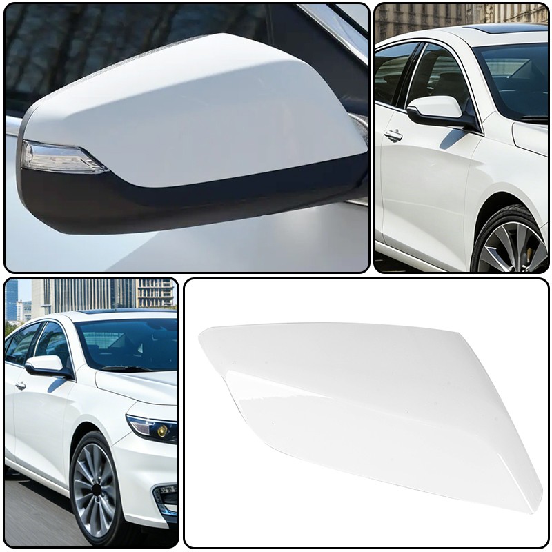 For 2016-2025 Malibu Replacement Rearview Mirror Cover Cap Passenger Side White