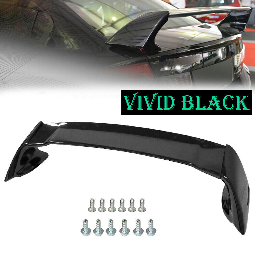 For 2012-2015 Honda Civic 4-DR MUG Style Glossy Black Rear Trunk Spoiler Wing