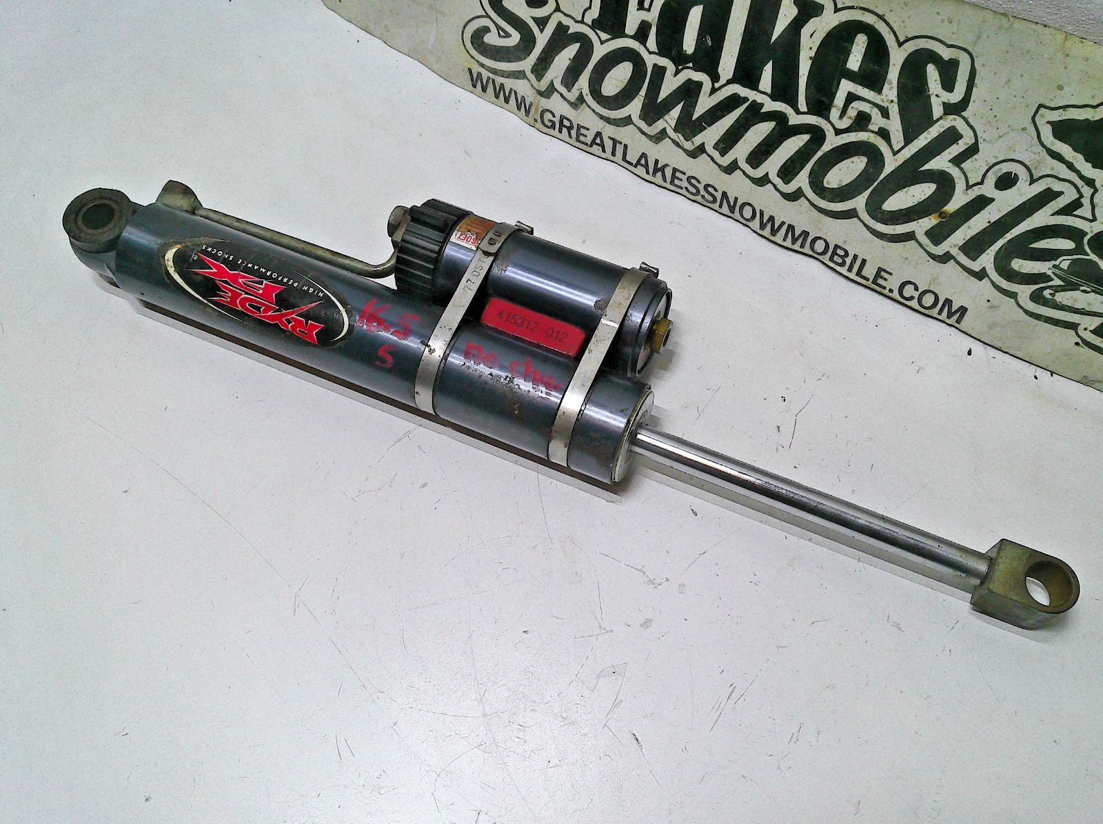 Polaris XCR Pro X Edge IQ Ryde FX Clicker Rear Snowmobile Gas Shock NeedsCharge
