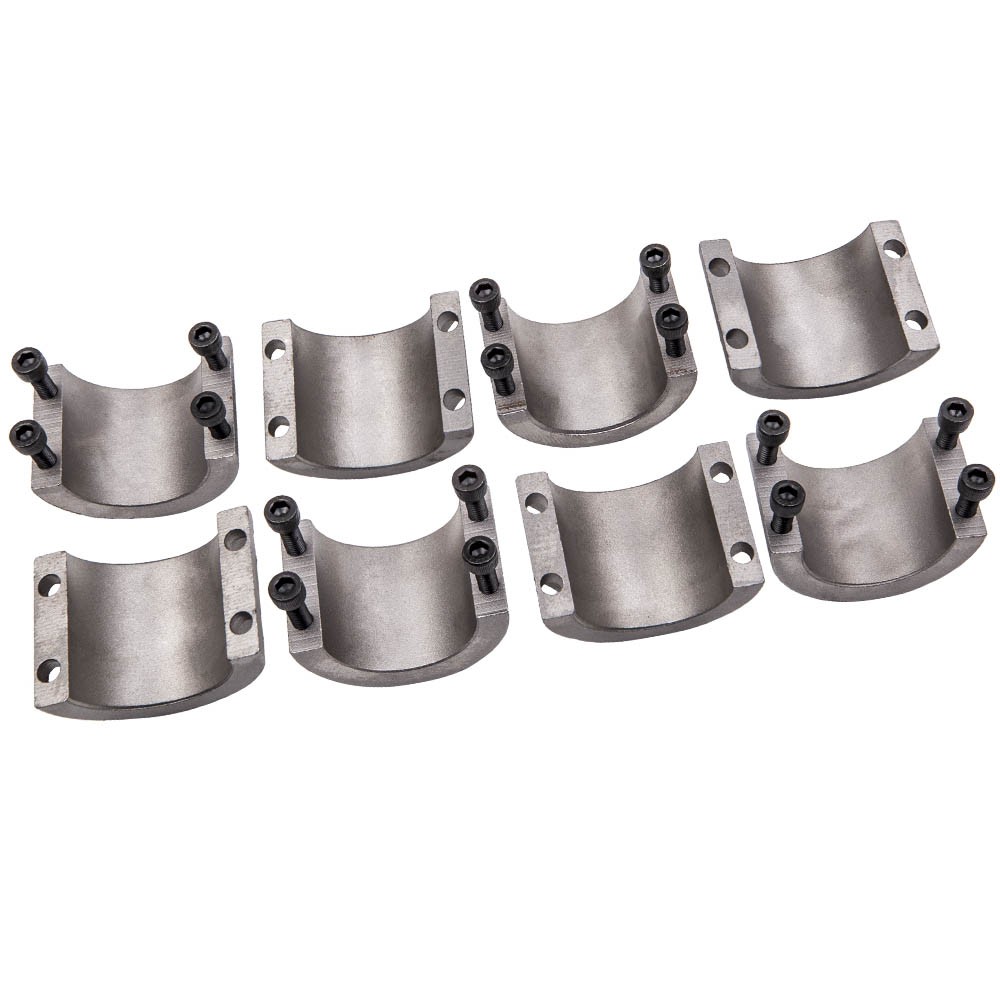 4pcs 1.75″ Steel Tube Clamps Bolt on / Clamp On Weldable Roll Cage Mounts HD New