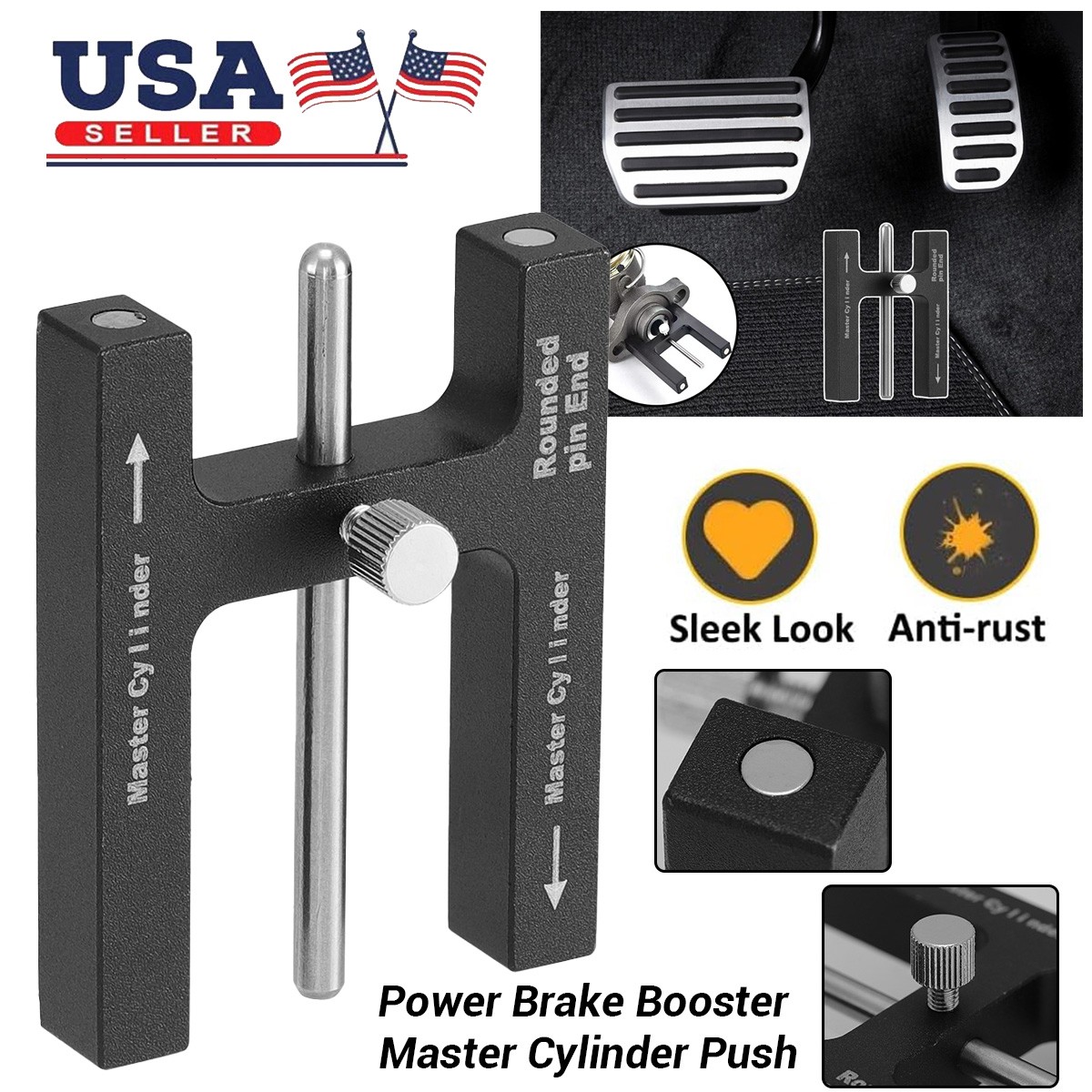 Power Brake Booster Master Cylinder Push Rod Gauge Length Pin Adjustment Tool