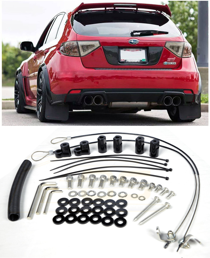 For 08-14 Subaru WRX / STi Hatchback JDM Rear Roof Wing Spoiler Riser Extension