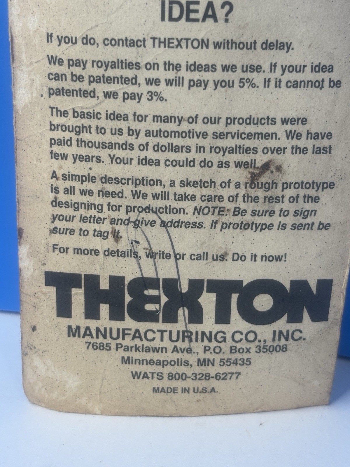 Thexton 418 Right Angle Grease Coupler NEW OLD STOCK FREE SHIPPING!
